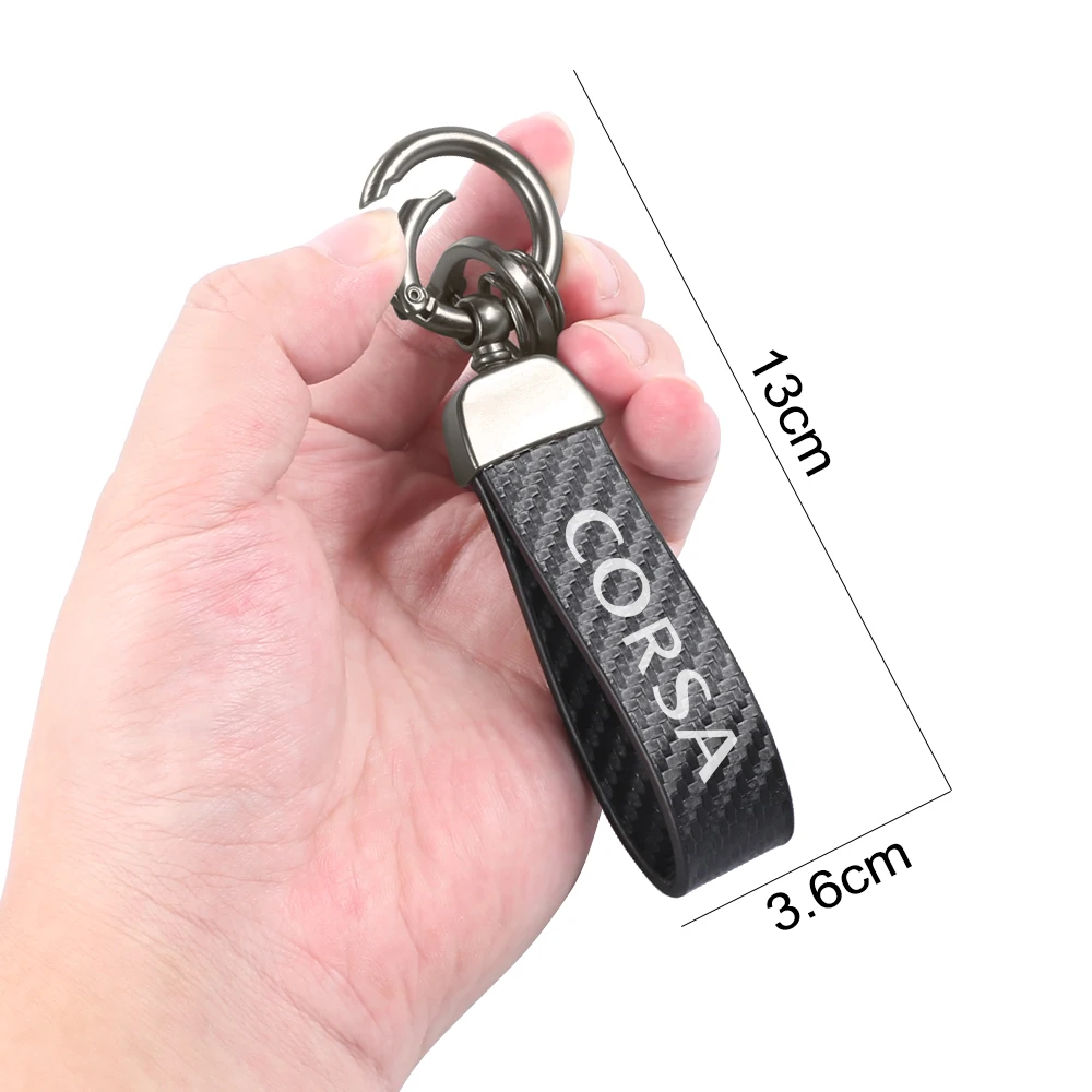 Car PU Leather Keychain Accessories For Opel Corsa C D E F A B Gsi 1.6T OPC Line 1.4T Turbo Corsavan 2004 2007 2008 2011 2015