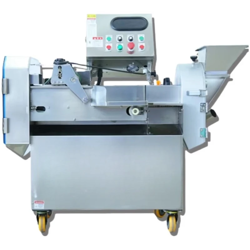 Commercial Double-headed Adjustable Speed Long Onions Garlic Leeks Celery Chinese Cabbage Vegetable Chunking Machine