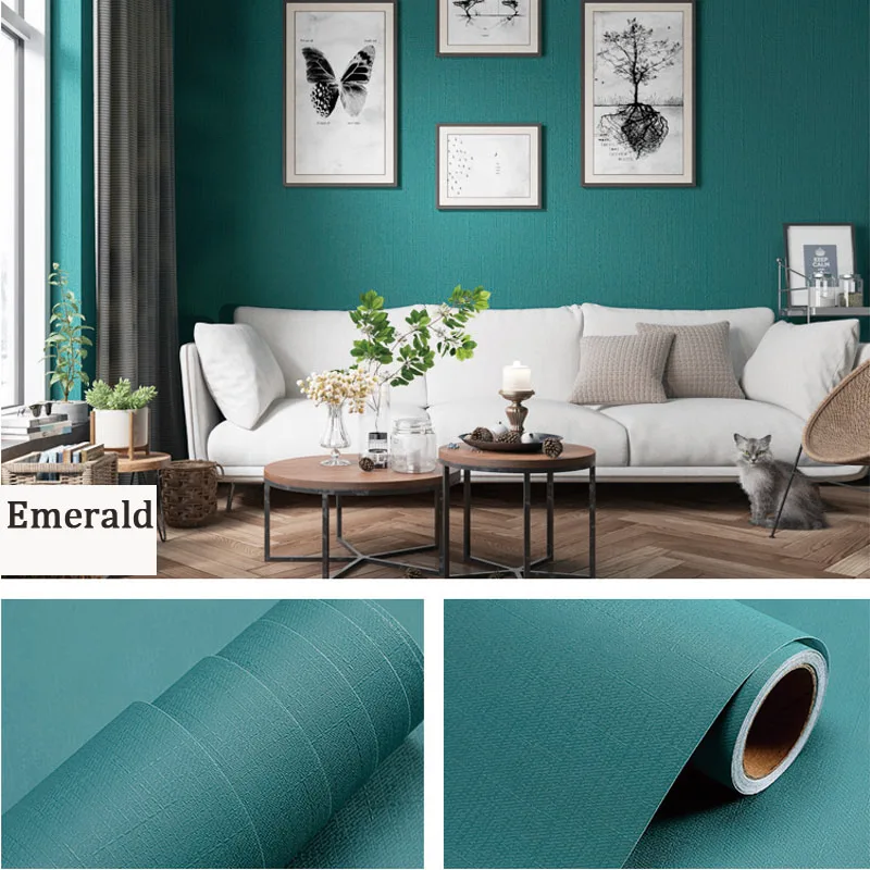 Papel de Parede Vinílico Autoadesivo Macaron de 80cm para Armários de Cozinha, Móveis de Mesa, Decoração de Quarto, Filme Impermeável, Adesivos de Parede