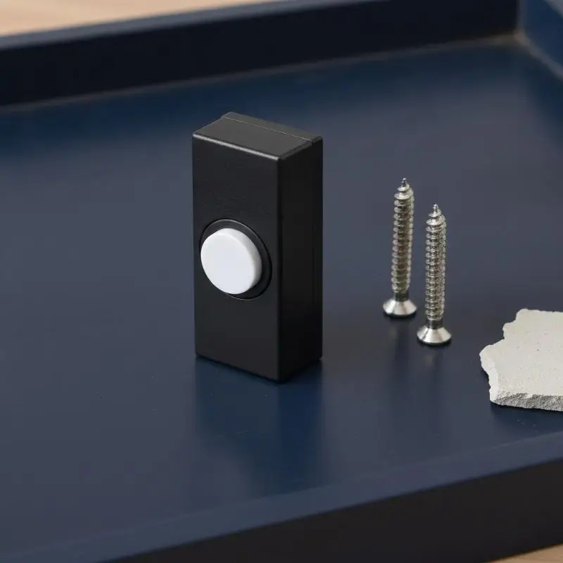Wall Mounted Mini Plastic Doorbell Push Button Switch Replacement Wired Button For Home Entry Gate Access Control System