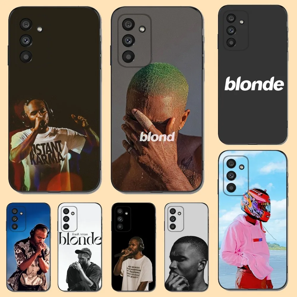 Singer F-Frank Blond Oceans Phone Case For Samsung S23,22,21FE 20,10lite 9,8,5plus 6,7edge Note20,20ultra Black Silicone