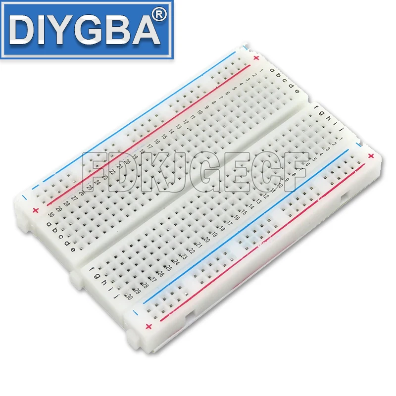 Crystal Mini Breadboard 83X55 Mm 400 Connection Point Solderless Breadboard New Crystal Breadboard For DIY Module