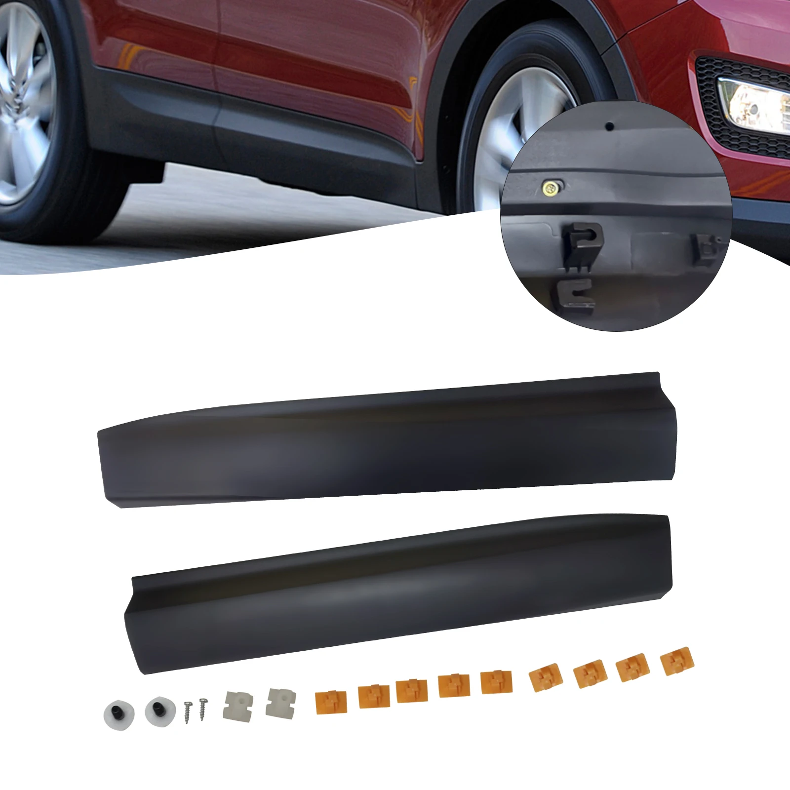 

Front Right + Left Door Lower Molding Door Garnish For Santa Fe Sport 2013-2018