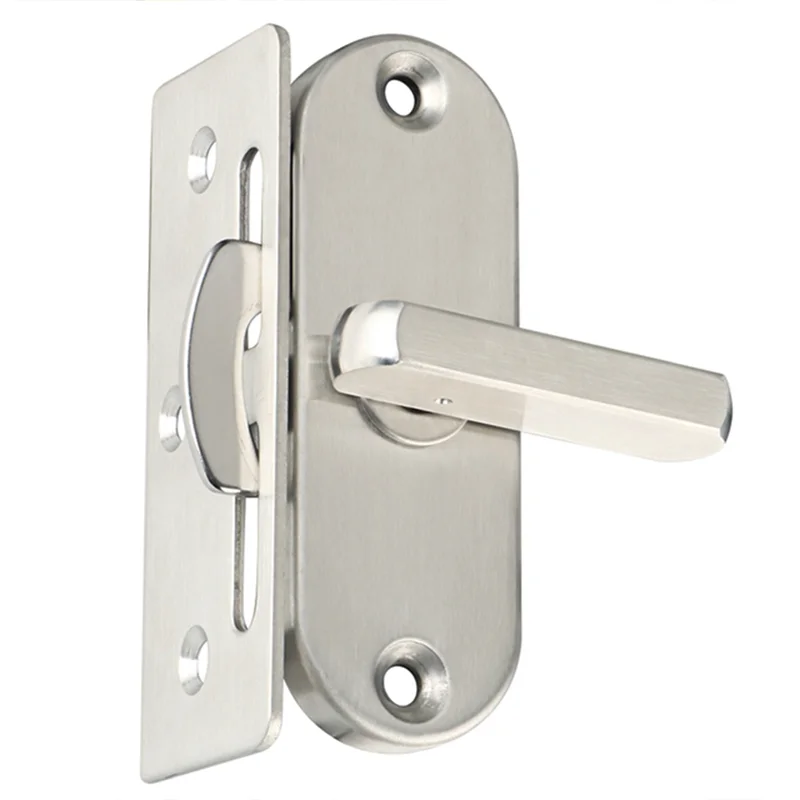 

A23E-1Pc Sliding Door Hook Lock Stainless Steel Lock Aluminum Wood Door And Window Lock Barn Lock Household Tools