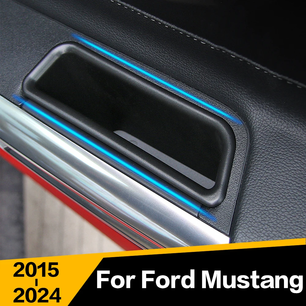 

2 Pcs Car Door Storage Box Bag Handle Interior Accessories For Ford Mustang 2015 2016 2017 2018 2019 2020 2021 2022 2023 2024