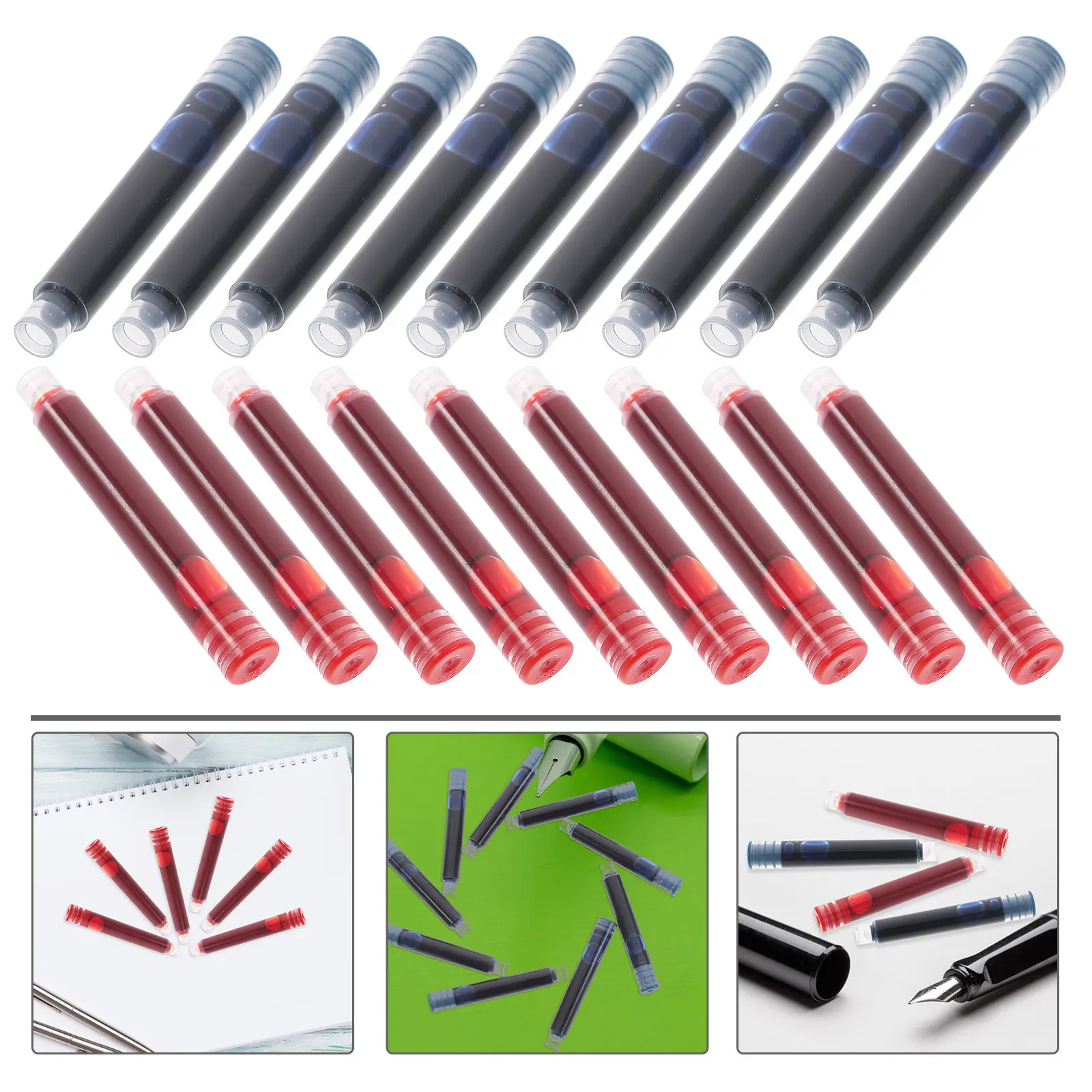 

100Pcs Fountain Pen Ink Replacement Cartridges Exquisite Craftsmanship Ergonomic Fit Long-Lasting Durability Perfect School