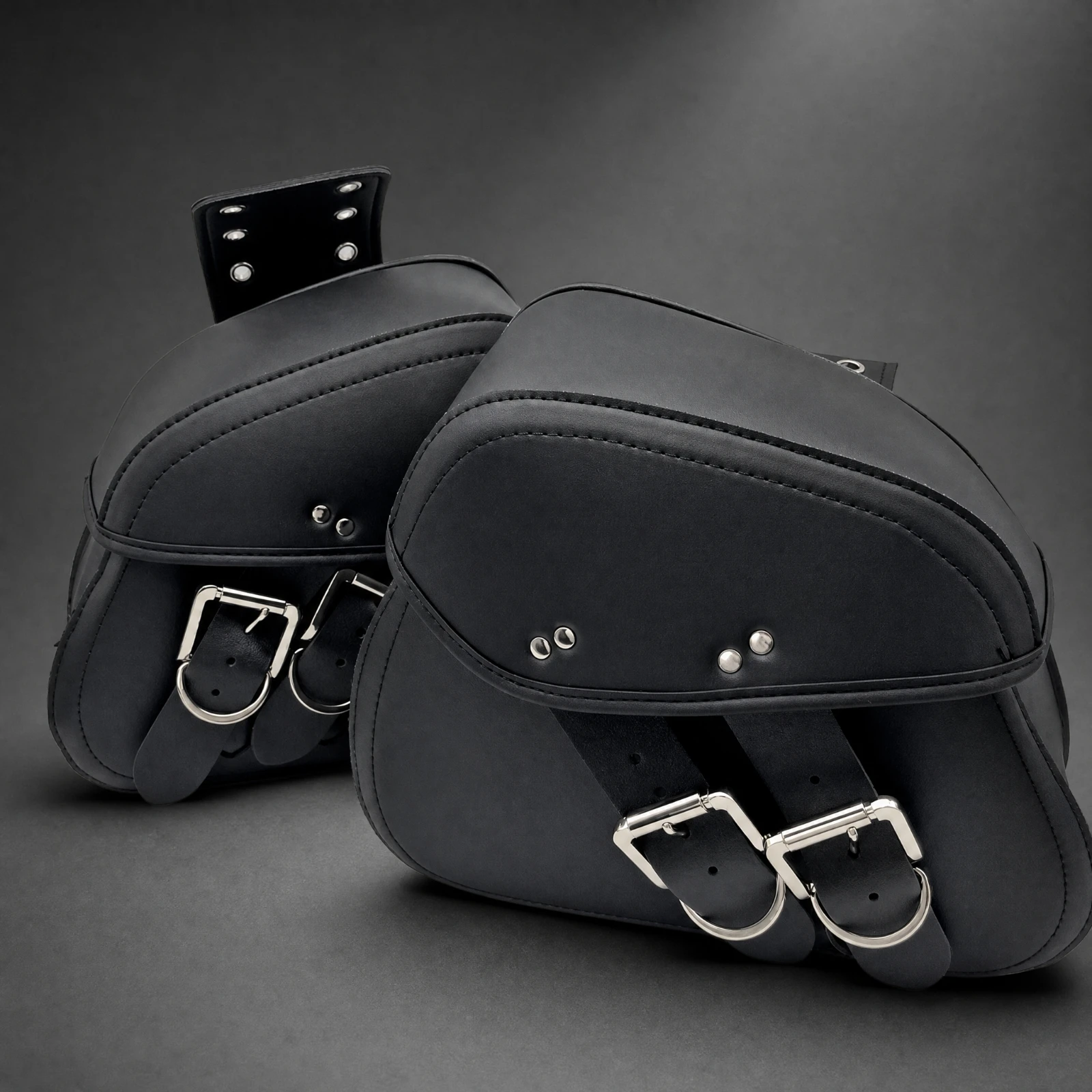 EVA Motorcycle Saddlebag Adjustable Motorcycle Saddlebag Saddle Bag with Mounting Straps Rugged Practical for Weekend Touring