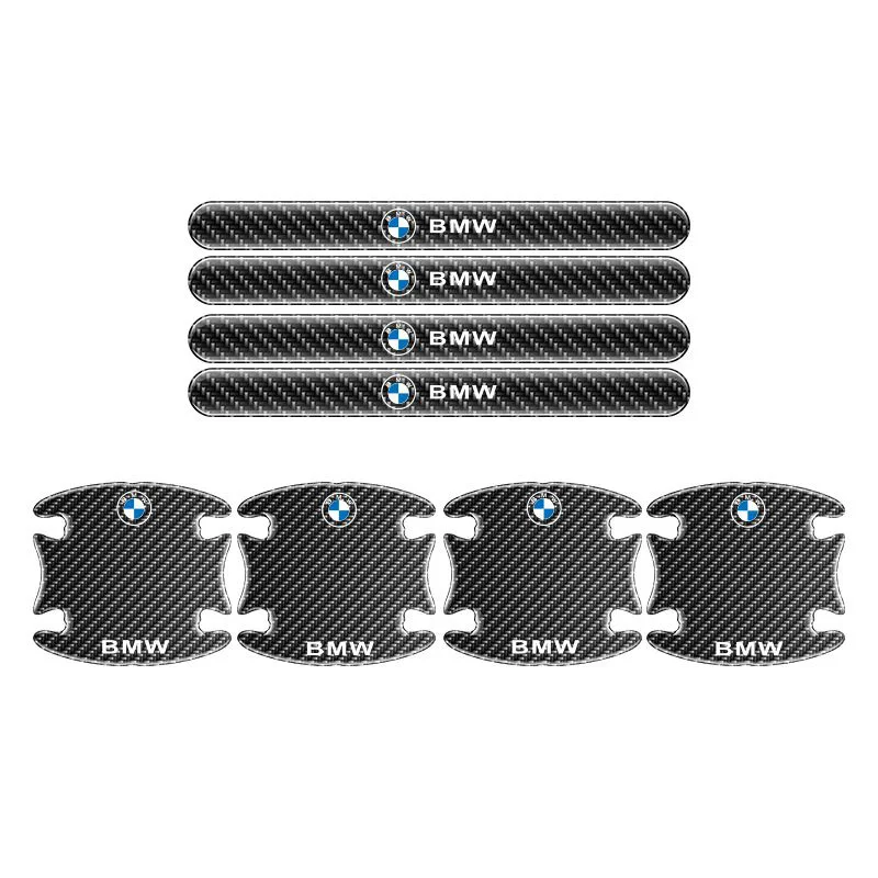 Für BMW Performance F30 F10 E90 F20 E46 E60 E70 E39 E36 E87 X7 4/8-teiliger Autotürgriff-Schutzaufkleber Antikollisionsstreifen