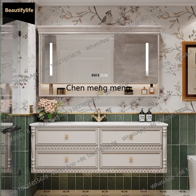 Universal Vintage Bathroom Cabinet Professional Simple Organizer Storage Cupboard Big Size