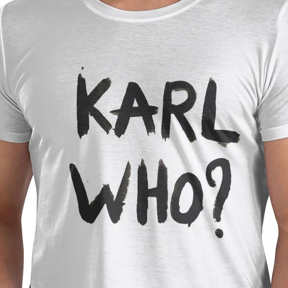 

Karl Who 100% Cotton T-Shirt Men's Oversized T Shirts Men O-Neck Short Sleeve S-6XL