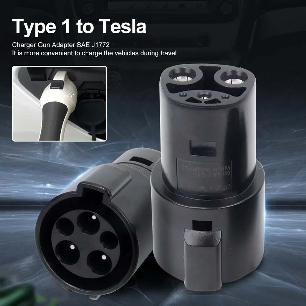 Electric Vehicle Charging Converter Connector Adapter Type1/ J1772 TO Type2 /J1772 TO TESLA  EV Charger Socket Plug