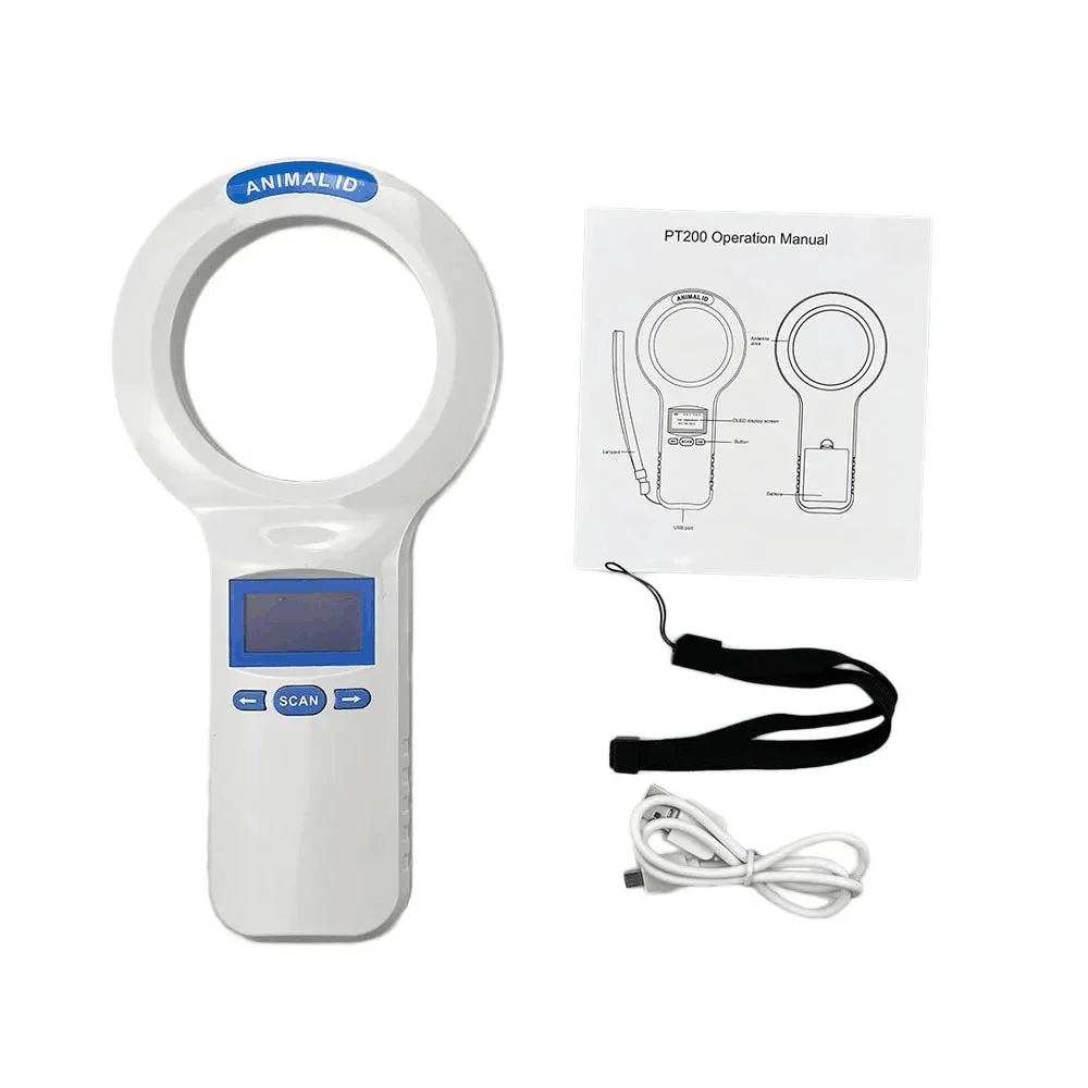 

For Sheep Dog Animal Microchip Rfid Reader Micro Chips Scanner PT200
