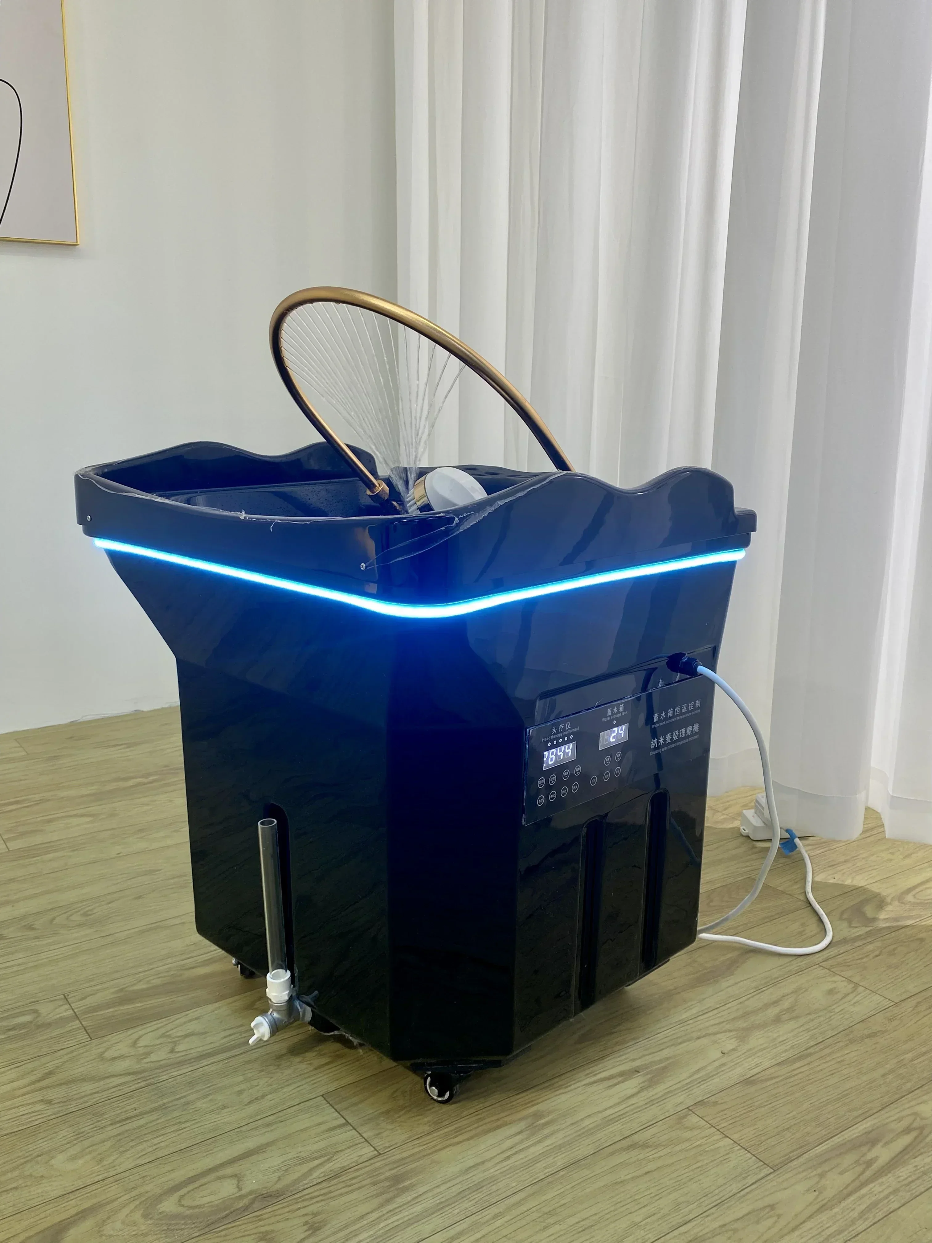 Spa-Ausrüstung für die Kopfpflege der Wasserzirkulation, tragbares Massage-Schönheitsinstrument, Ein-Knopf-Heizung und Start, Kopfpflege-Spa mit