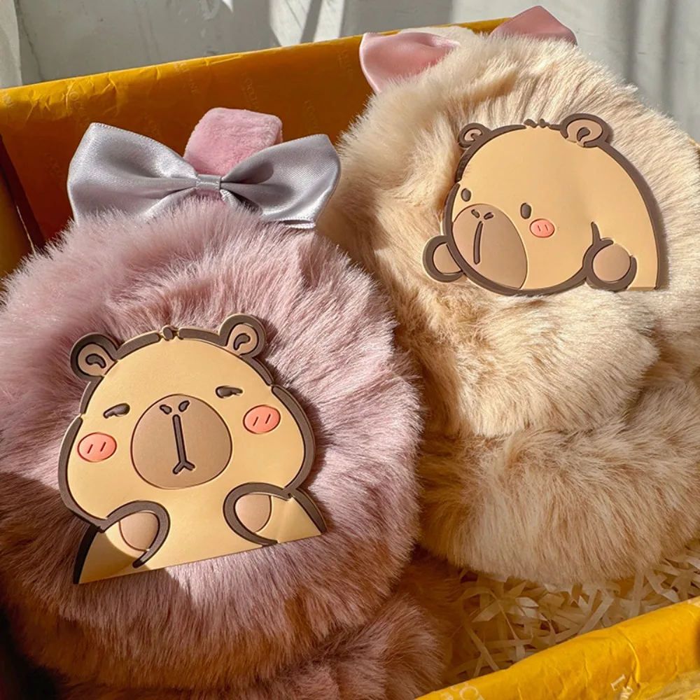 ที่ปิดหูกันหนาว Capybara ตุ๊กตาน่ารักที่ปิดหูแบบปรับได้สบายที่อุ่นหูฤดูหนาว