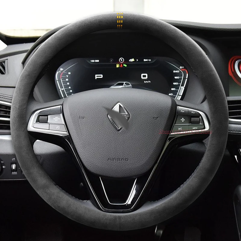 

For Borgward BX7 BX6 BX5 BX3 BXi7 Non-Slip Four Season Universal Suede Steering Wheel Cover Car Interior Modified Accessories