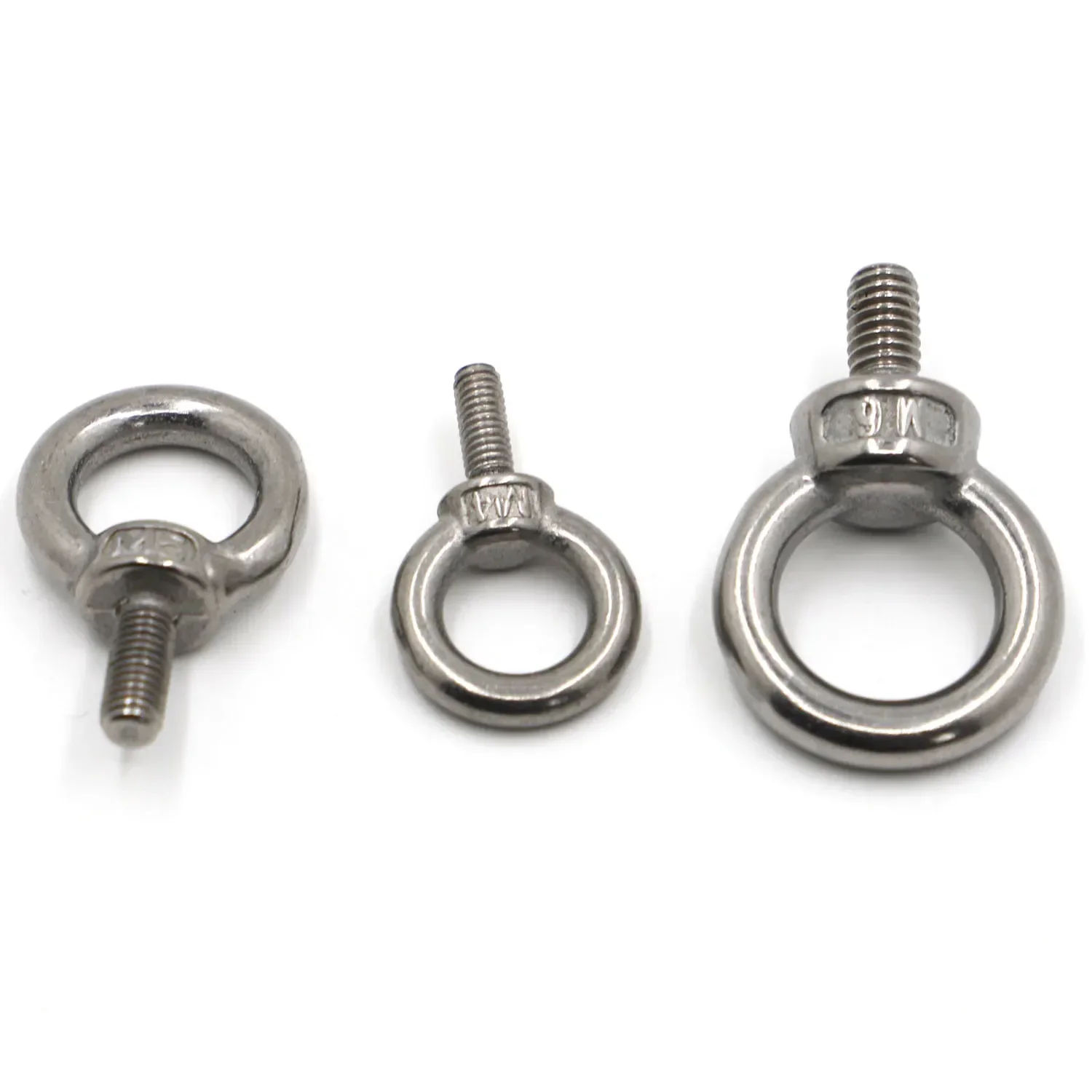 M3 M4 M5 M6 M8 M10 M12 304 Edelstahl Marine Hebeösen Schrauben Ring Schleife Loch für Kabel Seil Öse Bolzen DIN580 – Detail 4