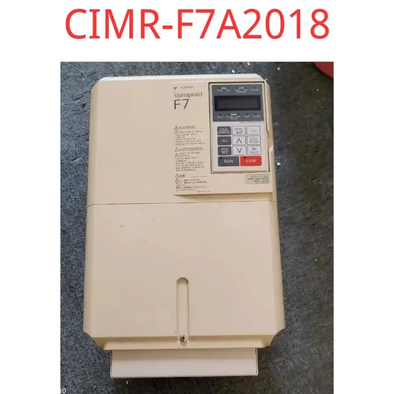 Second-hand test OK F7 series inverter 18.5kW low pressure 220V, CIMR-F7A2018, function package,