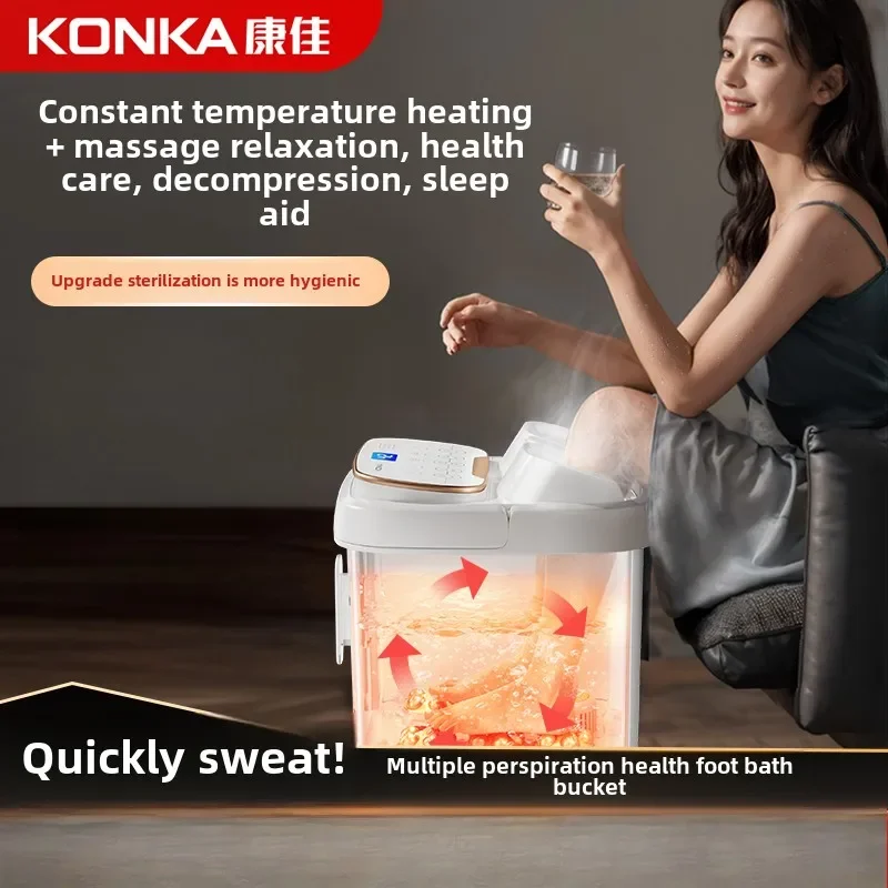 Over Knee Deep Fully Automatic Constant Temperature Massage Foot Bath Bucket