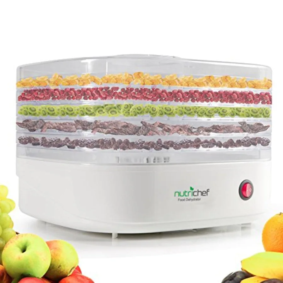 

Electric Countertop Food Dehydrator Machine-Professional Multi-Tier Food PreserverMeat or Beef Jerky Maker Fruit/Vegetable Drye