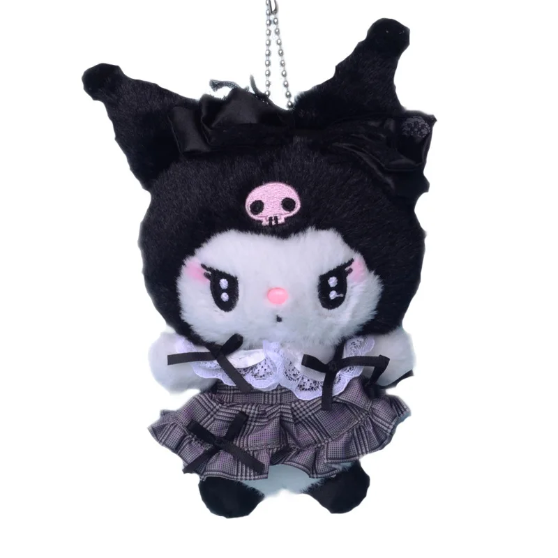 Estilo gótico oscuro Sanrio Kuromi my Melody juguete de peluche mochila colgante suave Anime relleno Animal muñeca diversión niños juguete niñas regalo