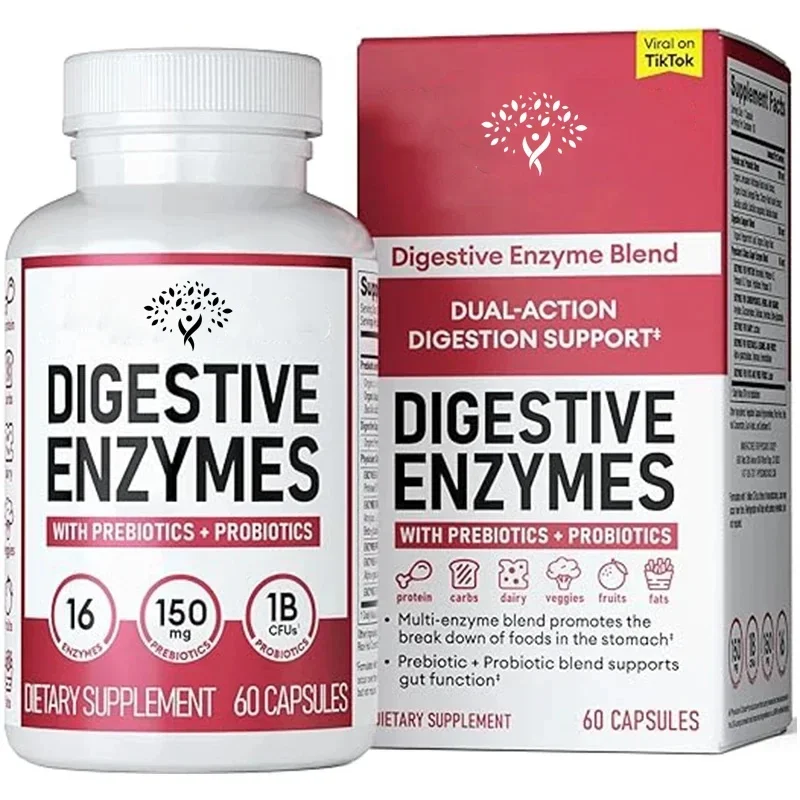 A Variety Of Enzymes, Organic Prebiotics, And Probiotics That Promote Digestive And Intestinal -Digestive Enzymes