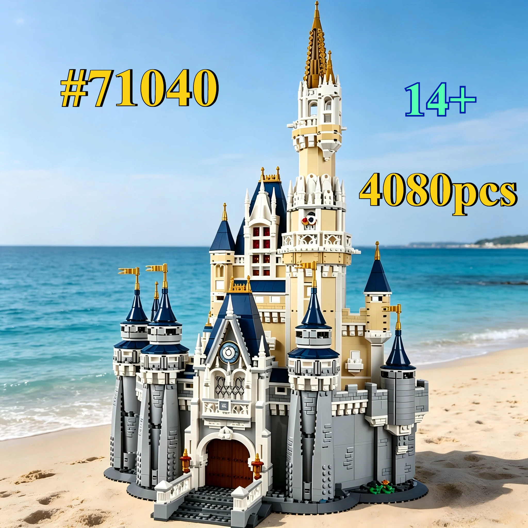 

Exquisite HolidayCastle 71040 Mini Building Blocks Sets Suitable for Birthday Gifts Not Compatible with Legoed Particles，4080pcs