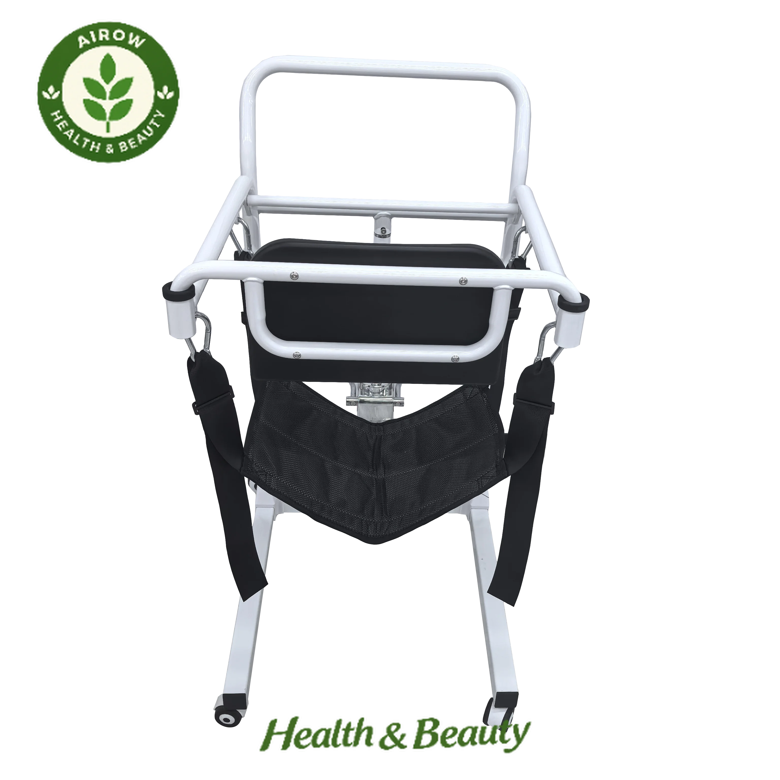 AIROW Hydraulic Portable Transfer Commode Wheelchair Elderly Mobility Assistance