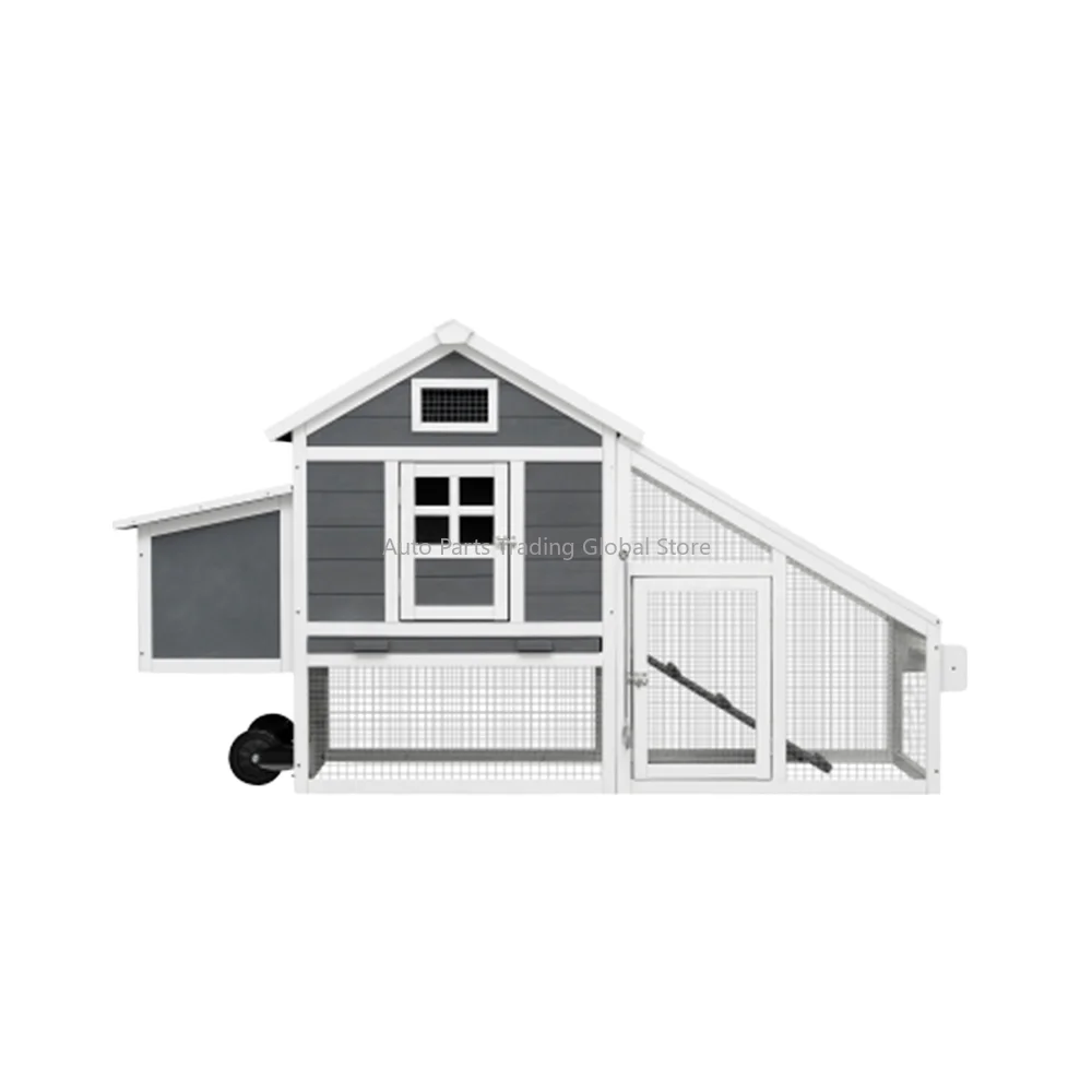 

Cheap Sustainable Wooden Chicken Coops With Nesting Box Outdoor Style Pet House For Cats Featuring Animal Pattern Features