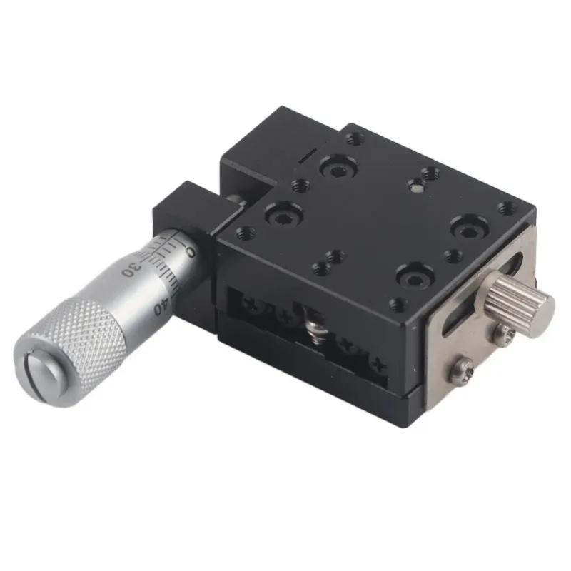 Precision 25x25mm Linear Guide Sliding Track Micrometer Fine Tuning Roller Stage for CNC Machine and Laboratory Use