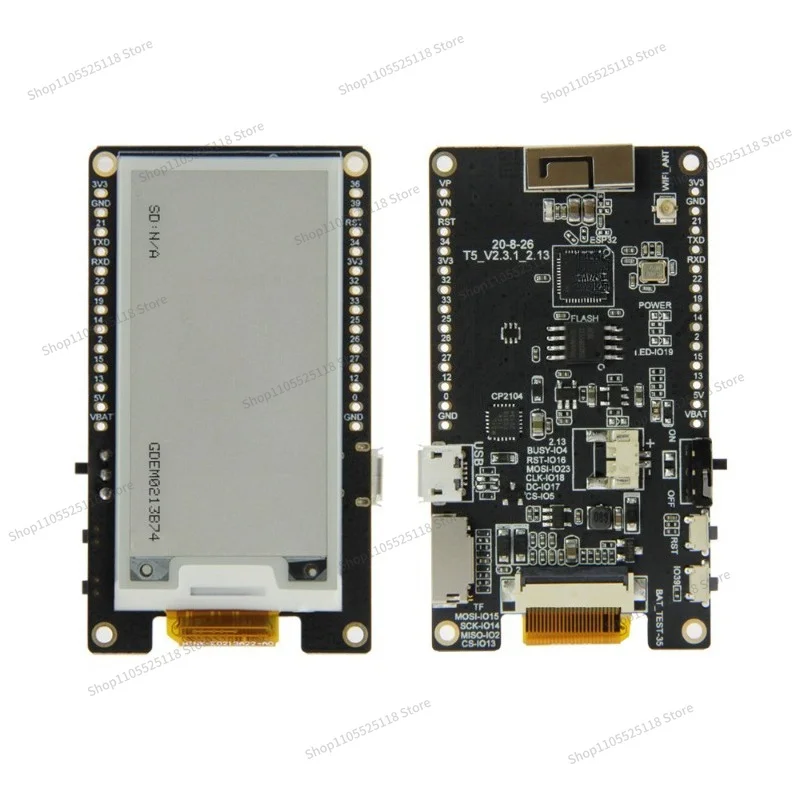 For T5 V2.3_2 Module ESP32 2.13 Inch Ink Screen Development Board