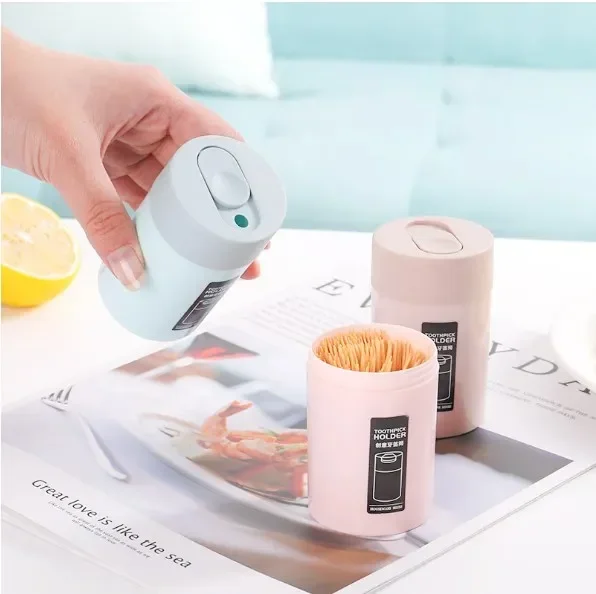 Cute Little Bird Toothpick Container Dispenser Palito Automático Toothpick Holder Home Decor Tabela Decoração Tabela Accessorys