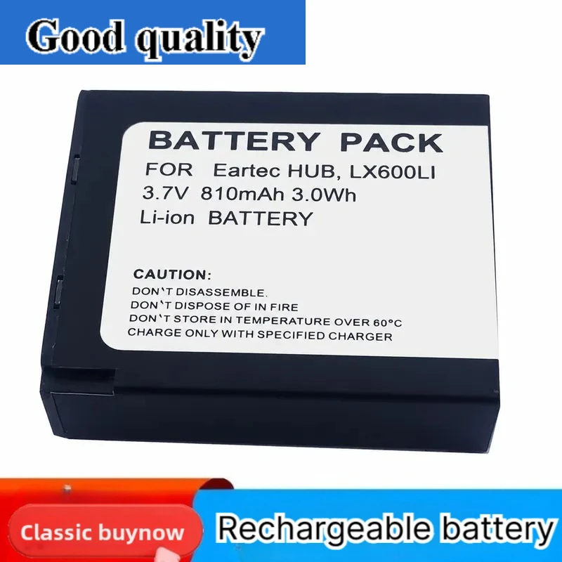 For Eartec UltraLITE UltraPAK Bluetooth Headset Battery LX600LI Replacement Rechargeable Li-ion Battery Pack