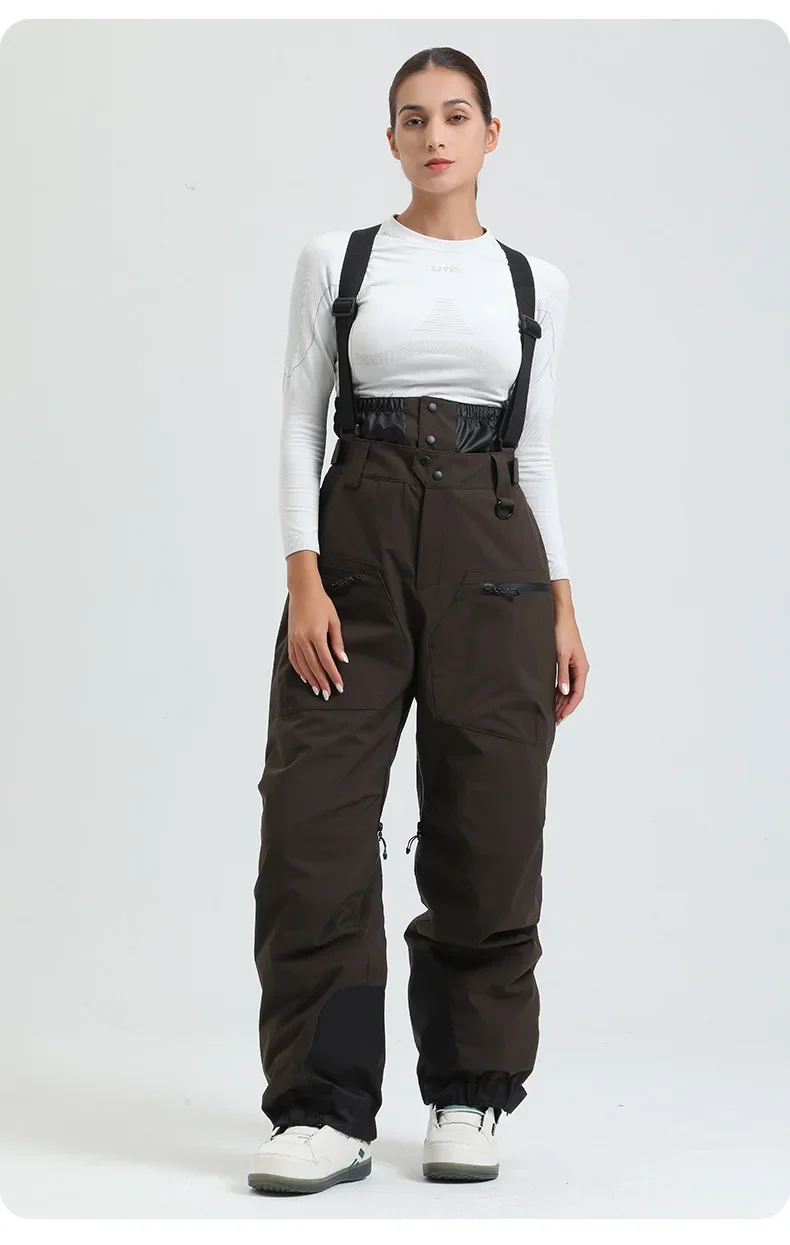 Neue Ski Hose Solide Schnee Frauen Winddicht Wasserdichte Schnee Hosen Warme Atmungsaktive Verdickte Winter Outdoor Snowboard Hosen – Detail 7