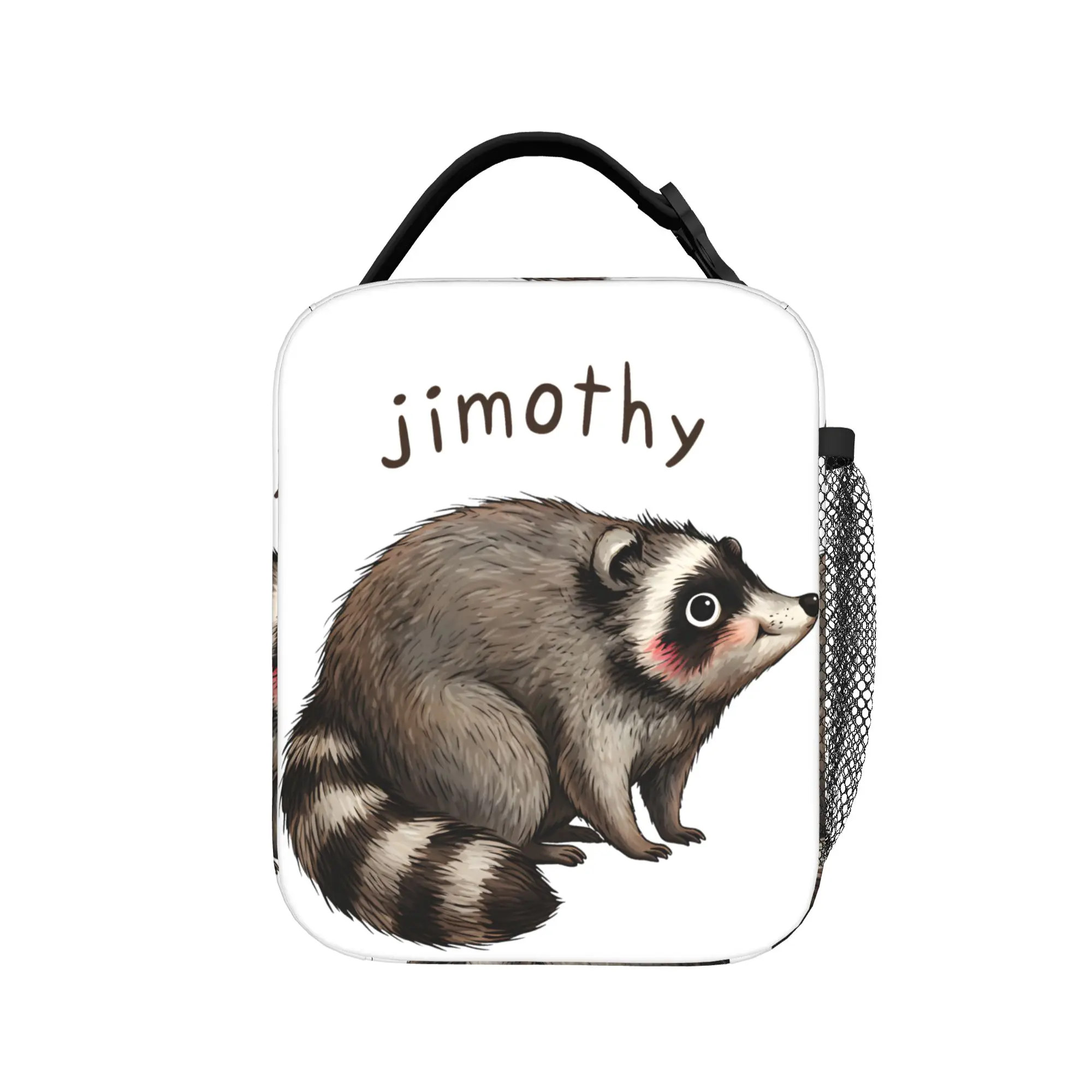 Jimothy Raccoon Insulated Lunch Bags Cooler Bag Reusable,Lunch Container Funny Animal Large Tote Lunch Box Bento Pouch Picnic
