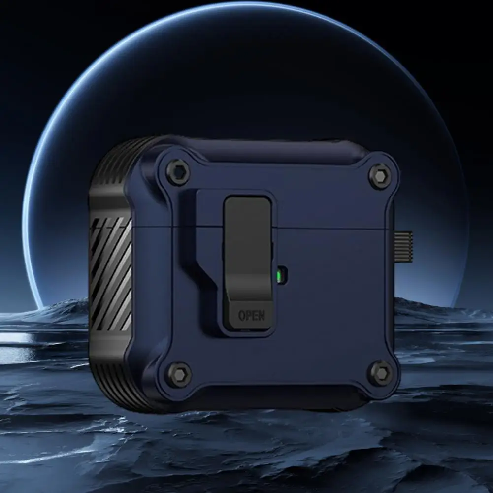 حافظة من مادة البولي يوريثان لأجهزة Airpods Pro حافظات واقية ممتازة لأجهزة Airpods Pro 2nd Gen أقفال آمنة غطاء إخراج تلقائي كامل