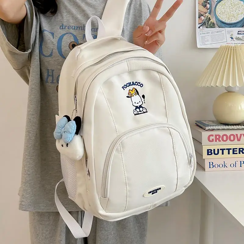 Hot Miniso Kawaii Student Rugzak Pochacco Cartoon Schattige Vrije Tijd Geborduurde Rugzak Met Hoge Capaciteit School Begint Cadeau Mode