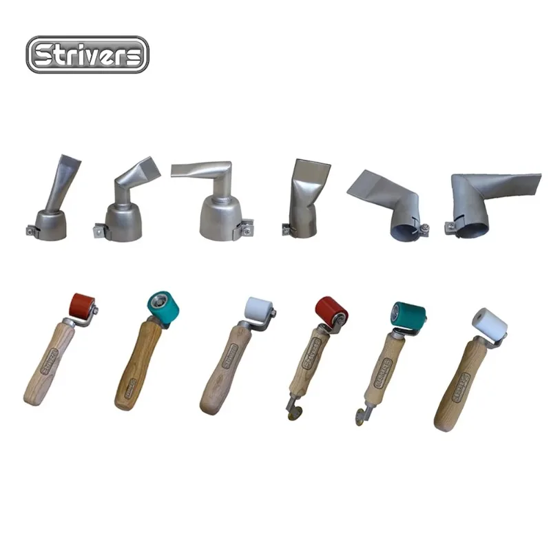 Plastic Welding Kit TPO Roof PVC Hot Air Plastic Welder Gun Geomembrane Repair Waterproof Leak Plate Plastic Welder Tools