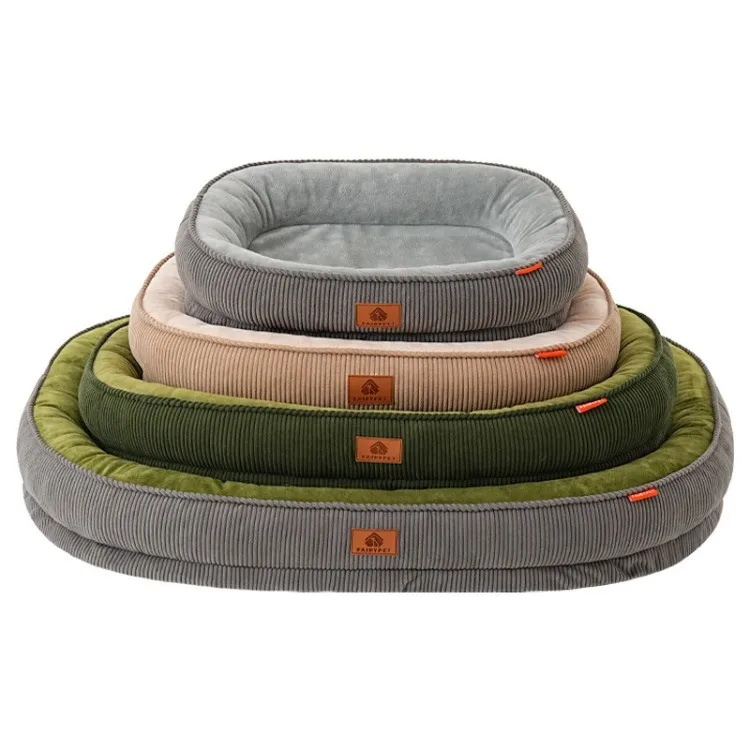 Abnehmbares Waschbares Vier-Jahreszeiten-Hundebett Rutschfest Feuchtigkeitsbeständig Weicher Stoff Haustier-Schlafunterlage – Detail 3