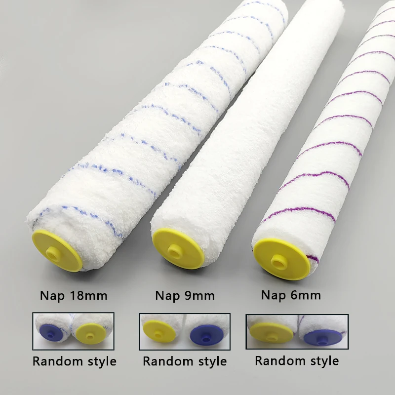 Short-Middle-Long Plush Painting Handle Tool 18inch Paint Roller Brush For Wall Decorative 6MM/9MM Painting Handle Tool Support
