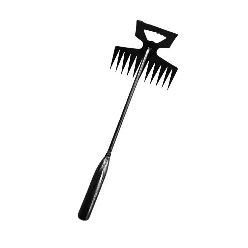 Portable Garden Weeding Tool Garden Manganese Steel Root Rake Multi-functional Digging Tool Weeding Home Hand Loosening Q0Z2