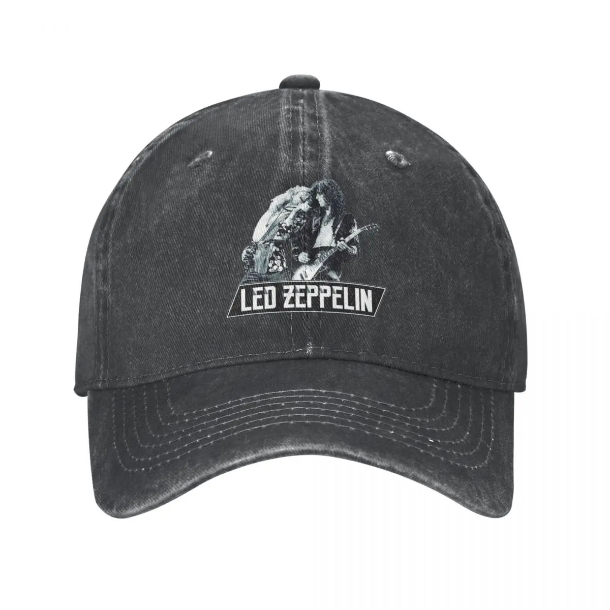 

Vintage Ledzeppelins London Baseball Cap Men Women Distressed Denim Snapback Cap Rock Music Outdoor Summer Caps Hat