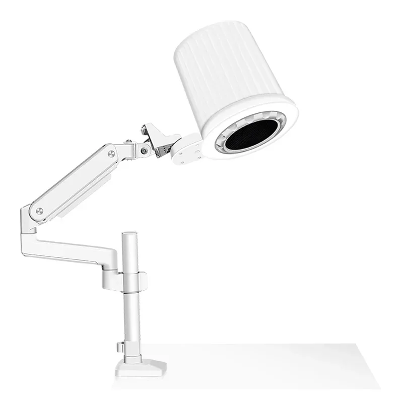 

2025 Nail dust collector vacuum cleaner with LED light for manicure table