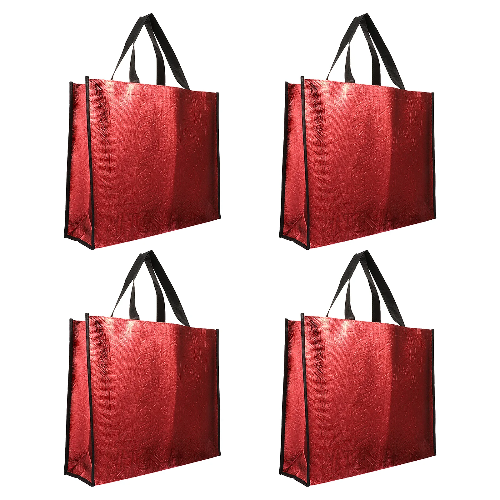 

4Pcs Non-Woven Gift Packaging Bags Multi-Use Foldable Tote for Household Shopping Wedding Gift Favors Outdoor Activities