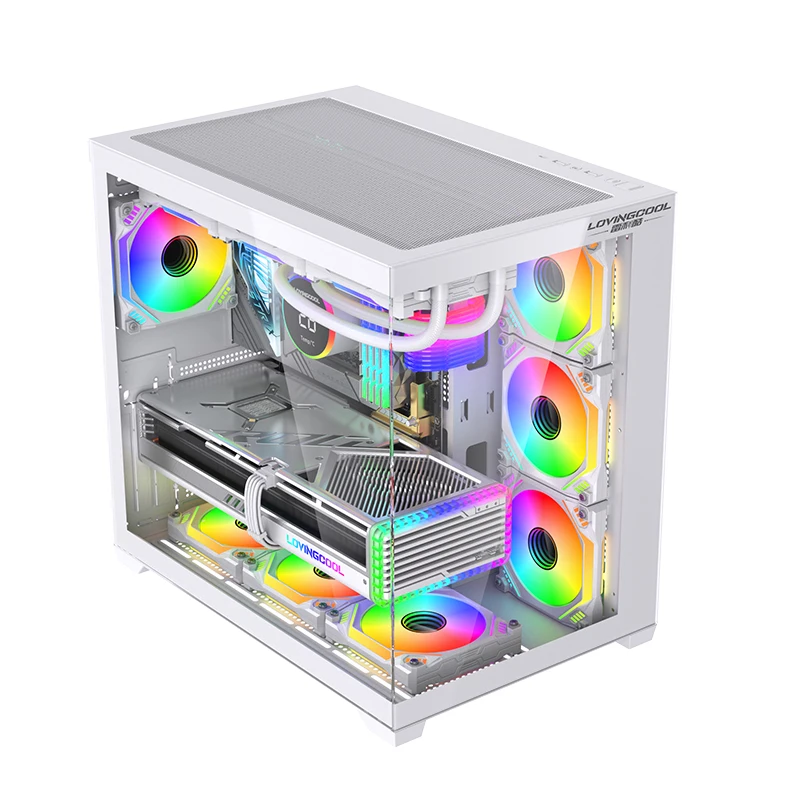 ホワイトケースPCゲーミング、タワーデスクトップ、セントラル