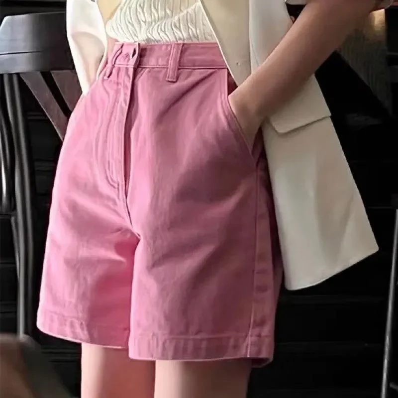 Neploe 2024 Summer New High Waist Loose Women Shorts Slimming All-match Fashion Short Pink Casual Korean Vetement Femme