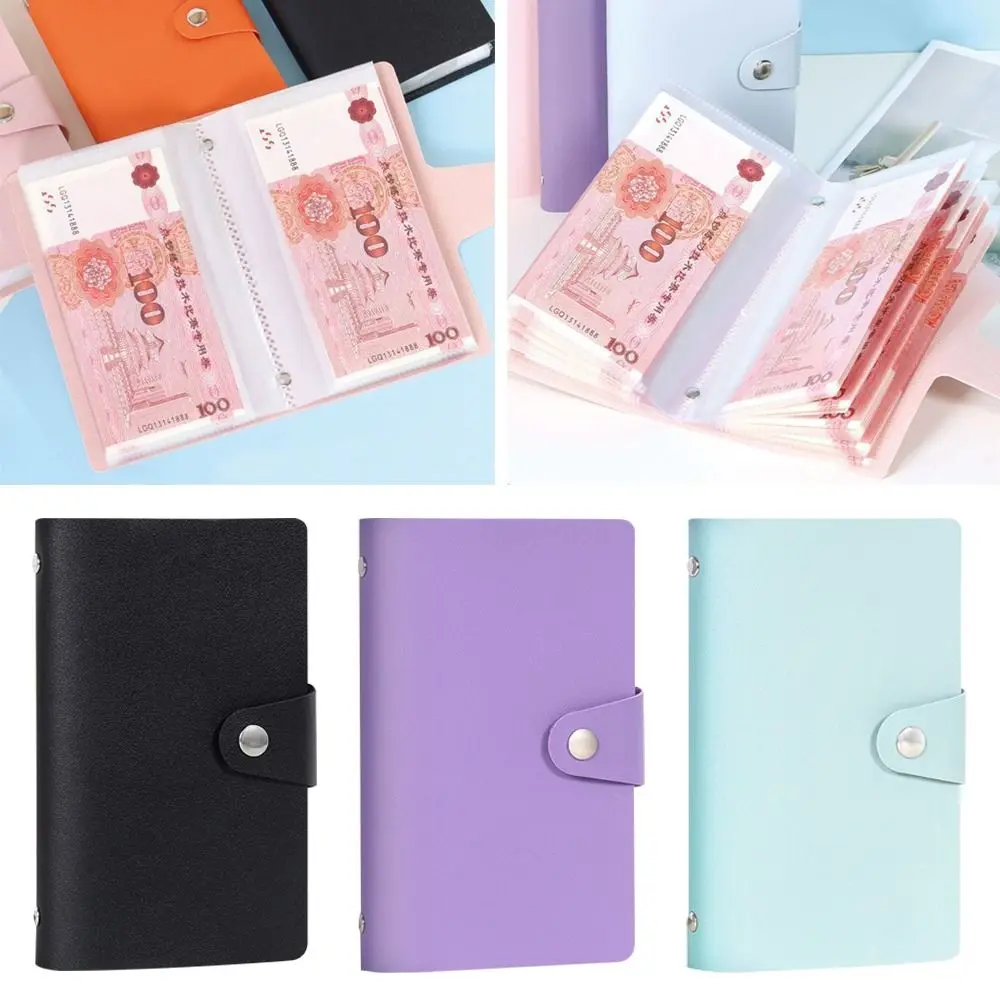 

Get Rich Overnight 100 Envelopes Money Saving Challenge Save Money PU Money Collection Book Large Capacity Waterproof
