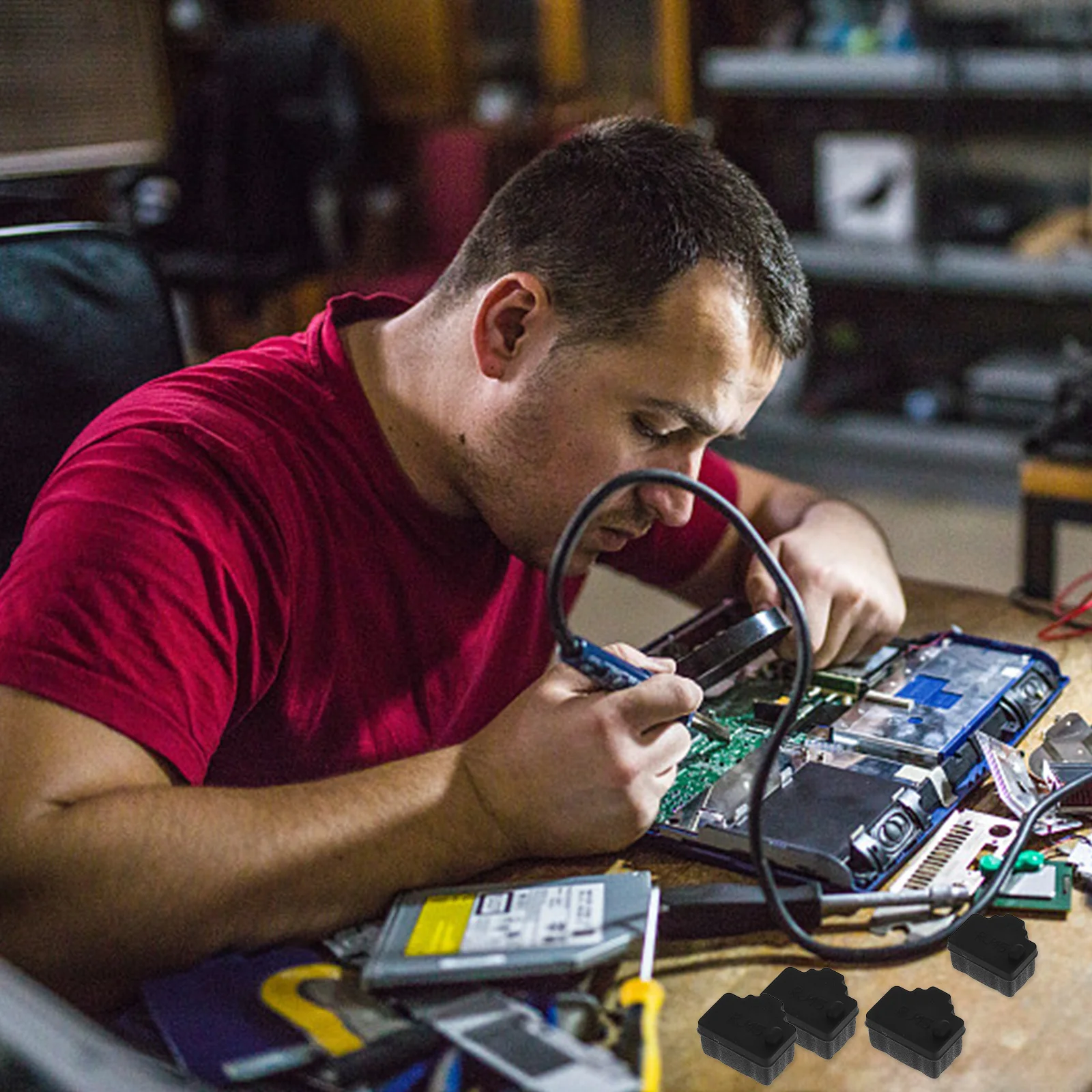 

20pcs Rj45 Interface Caps Silicone Network Covers For Ethernet Hub Port Stoppers Router Dust Plug Office Supplies Cable End Caps