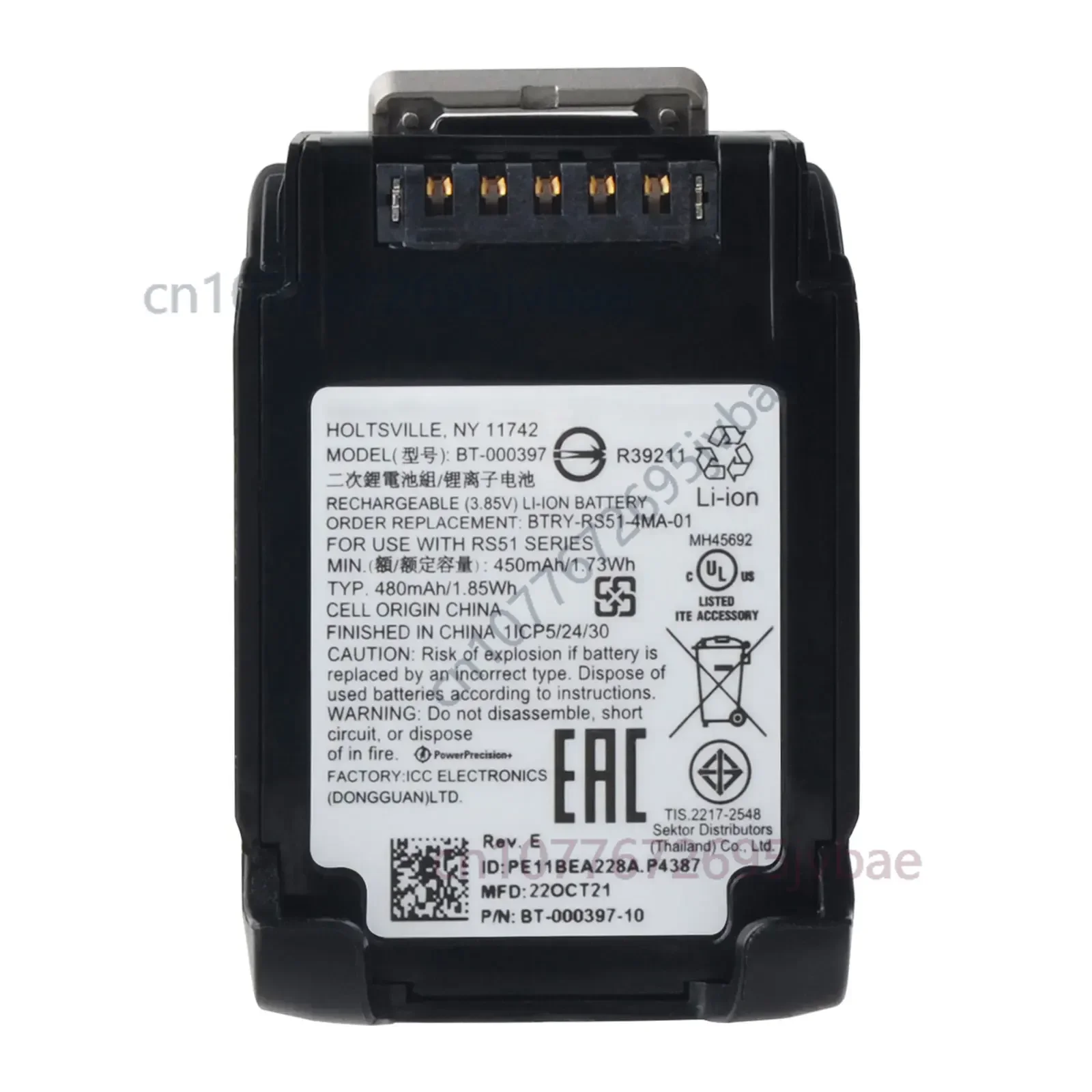 BT-000397 Battery Original BTRY-RS51-4MA01 Replacement Battery For Zebra RS51 Series RS5100 Barcode Scanner Batteries