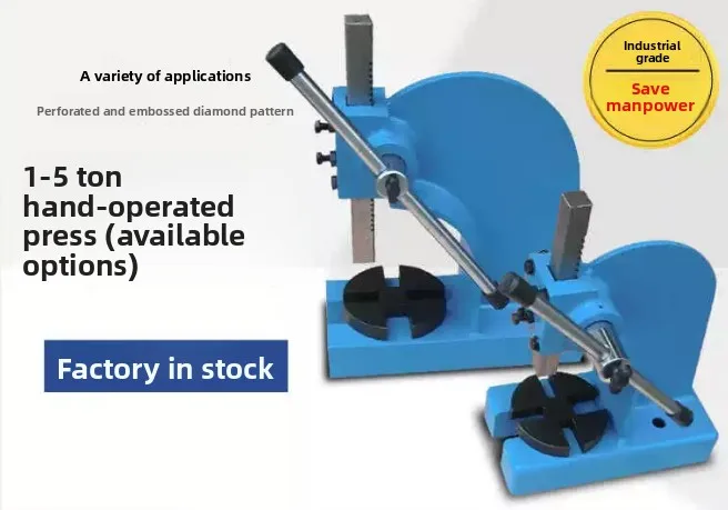 1Ton Hand Arbor Press Manual Bearing Press Tool 10KN for Industrial Riveting Bending