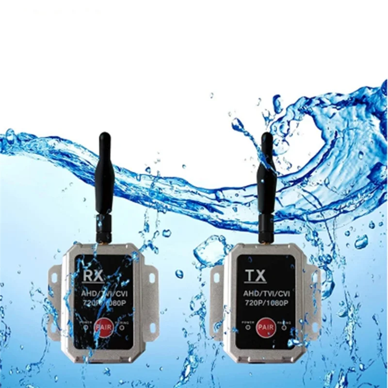 

Wireless Transceiver AHD Wireless Transmitter/Receiver for Up to 1080P Wired Truck Camera Transmitter EU Plug